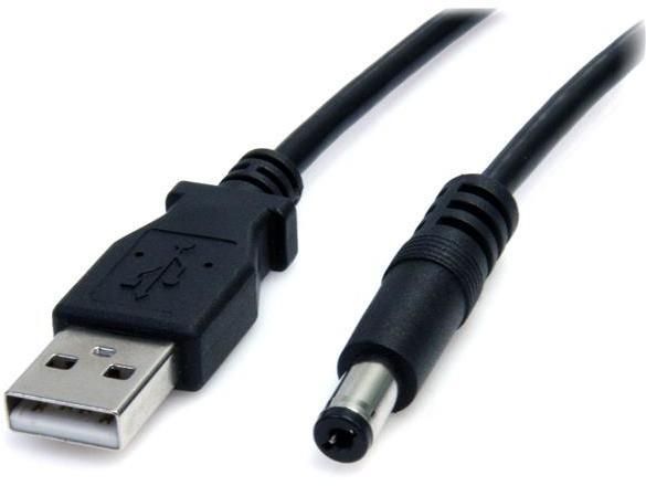 StarTech.com 3 ft USB to Type M Barrel 5V DC Power Cable - Power cable - USB (power only) (M) to DC jack 5.5 mm (M) - 3 ft - molded - black - USB2TYPEM - power cable - 91 cm